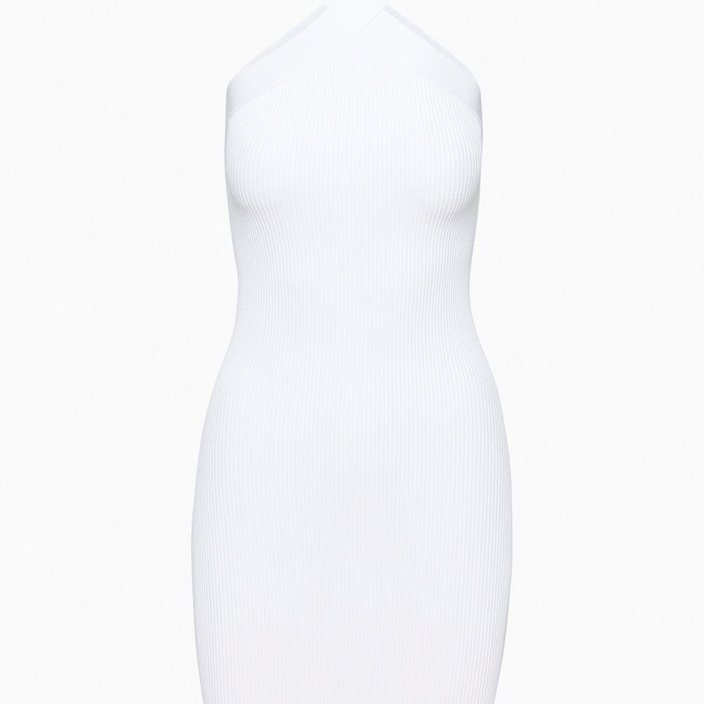 Aritzia Babaton Sculpt Knit Criss Cross Dress